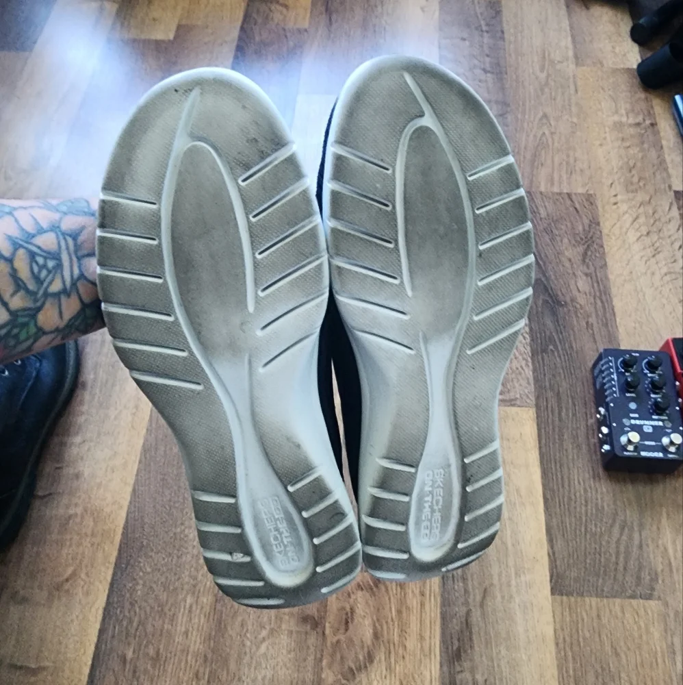 Skechers Women's Navy Slip-On Sneakers - Picture 3 of 3